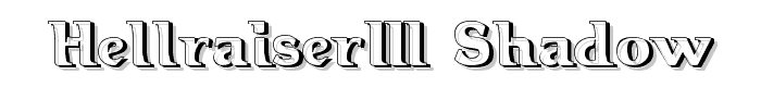 Hellraiser3 Shadow font